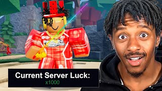 Roblox Fisch 1000x Luck Server, But I'm Using The DEVELOPER ROD