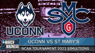 UConn vs St. Mary's - NCAA March Madness 2023 Second Round West Region Full Game - NBA 2K23 Sim