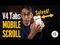 Mobile Scrolling FIXED for Elementor V4 Tabs