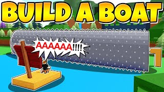 I BLOCKED THE WATER WITH A SPIKE SHREDDER! *They got MAD* Build a Boat