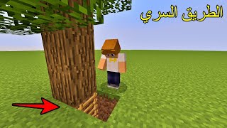 ماين كرافت : إكتشفت طريق سري عجيب بالحديقة !!؟ 🔥😱