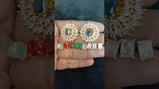 Cz changeable Earrings wholesale | prasanth jewellers | poornamarket | Visakhapatnam