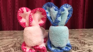 How to make a cute rabbit with handkerchief 🐇🐇 DIY Easter decorations..@somascreation777