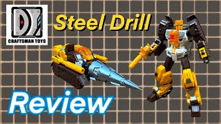 Craftsman Toys DJS-02A Tacticlord Orill - STEEL DRILL HERO / Technobot Nosecone Review