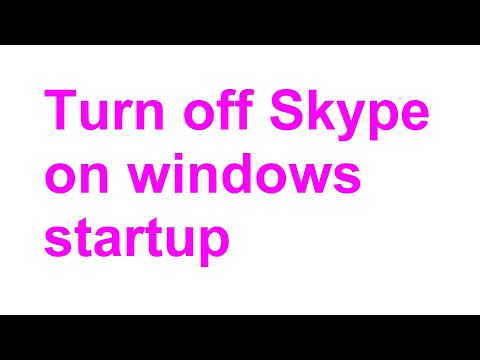 How to stop Skype from starting automatically in Windows 10