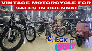 VINTAGE MOTORCYCLE \u0026 SCOOTERS FOR SALES IN CHENNAI AT BEST PRICE | LK CUSTOMZ | ARK Diaries