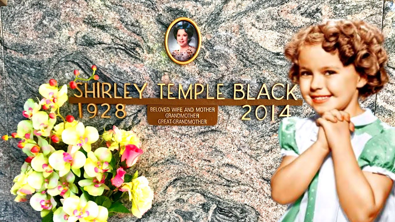 Famous Grave Of Film Legend SHIRLEY TEMPLE & Her Academy Award 1st ...