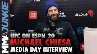 Michael Chiesa responds to Neil Magny's bold prediction | UFC on ESPN 20 media day
