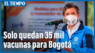 Solo quedan 35 mil vacunas contra el covid 19 en Bogotá