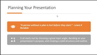 Steps for Delivering a Good Presentation