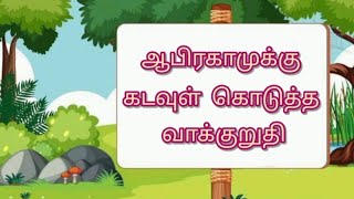 ஆபிரகாமுக்கு கடவுள்  கொடுத்த வாக்குறுதி Kutties Bible Story Tamil Part 4