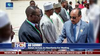 AU Summit Buhari Arrives In Mauritania For Meeting