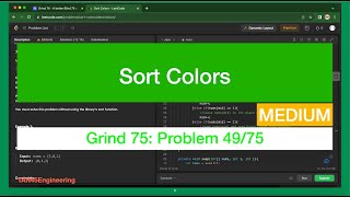 #49 Sort Colors Problem | Leetcode - Java | Grind 75: Coding Series