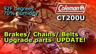 Coleman CT200U Mini Bike - UPDATE- Header, RLV Muffler/ Brakes/ Belts/ Chains