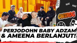 BABY AMEENA HAPPY DI BAWAIN BANYAK KADO DARI BABY ADZAM!!