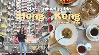 Hong Kong Vlog 🇭🇰 3-Day Travel Guide｜Top Picks from a HK Expert with 200+ Visits! +Shenzhen \u0026 Macau