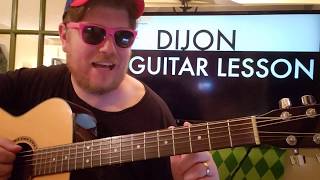 How To Play Nico's Red Truck Dijon // guitar lesson beginner tutorial easy chords