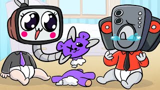 SCREEN MAN but EVERYONE ARE KIDS! // Poppy Playtime Chapter 3 Animation