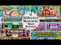 30 Minutes KONAMI Slot Machines Bonuses & ALL FEATURES !!!! 6 Different Konami Slot Games