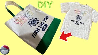 T-shirt remake! How to make a reversible bag