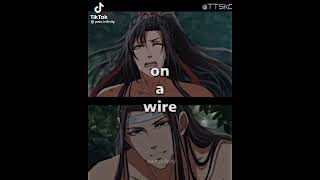 ⚠Two birds...one a wire😳 #mdzs #modaozushi #weiying #weiwuxian #lanzhan #mxtx