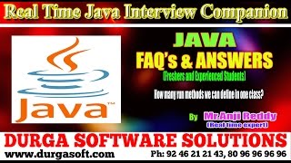 Java Interview Companion||Java || How many run methods we can define in one class?