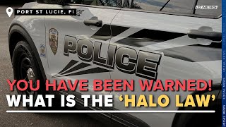 Port St. Lucie Police makes first 'halo law' arrest of the year