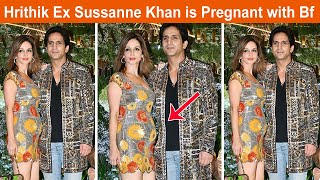 Pregnant Sussanne khan With Her Boyfriend Arslan Goni after Hrithik Roshan & Saba Azad Wedding Date