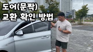 중고차 도어(문짝) 교환된거 확인하는 3가지 방법