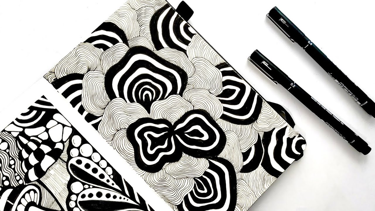 Zen Doodle Art For Beginners 笙 Zentangle Art 笙 Tangle Drawing