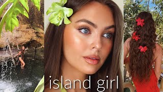 ISLAND GIRL makeup tutorial🌺 Sun-Kissed Glow for Summer!