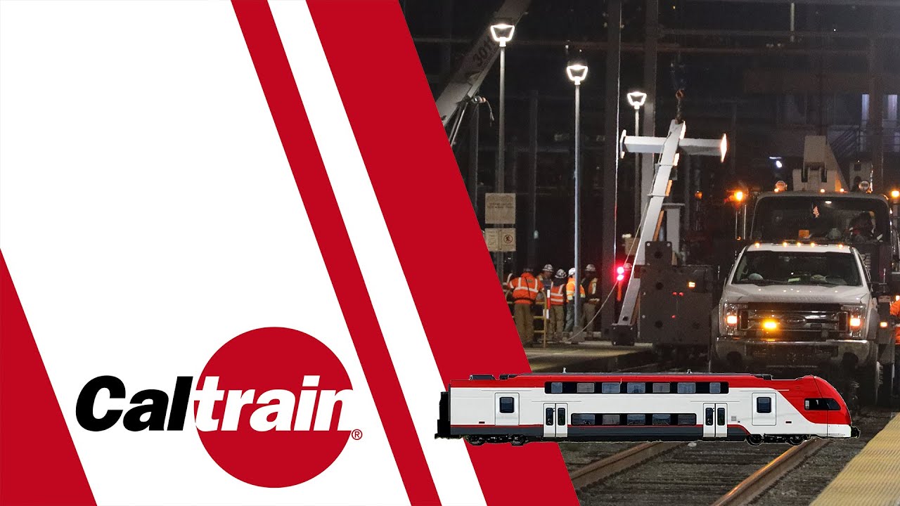 Caltrain: Electrification Milestone Reached – Final Pole Installation ...