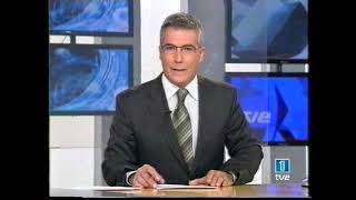 TVE 1 - Fragmento Telediario y ráfaga Deportes (10-9-2006)