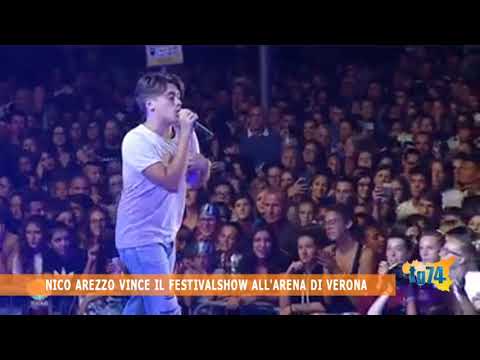Nico Arezzo Vince Il Festivalshow All Arena Di Verona Youtube