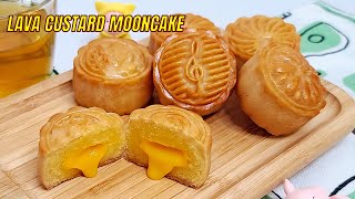 Beautiful Lava Custard Mooncake Best Recipe [Subtitles] HNC Kitchen