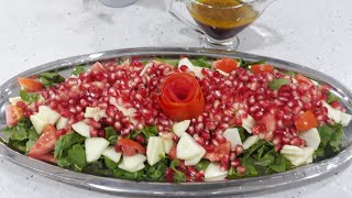 Arugula,Pomegranate and Apple Salad|Vegetable Salad Recipe| by Kitchen with Sorayda