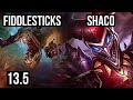 FIDDLESTICKS vs SHACO (JNG) | 1300+ games, 7/2/12, 900K mastery | KR Master | 13.5