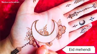 chand mehendi design | latest Eid mehndi | simple mehndi