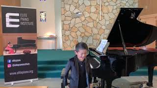 Gnesina Etude | Justin Zhang 6 years old | Elite Piano Institute