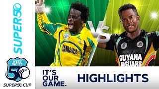 Super50 Cup 2018 SEMI FINAL |  Jamaica v Guyana - Extended Highlights