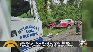 One rescued from vehicle entrapment in South Fayette Township