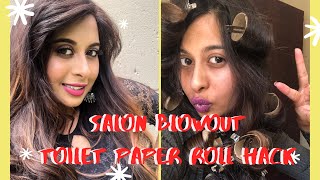 Toilet Paper Roll Hack to get a Salon Blowout at Home | Chermel’s World