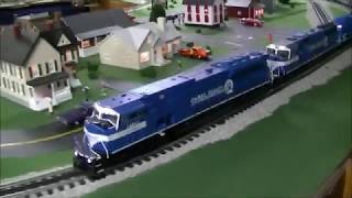 Conahey Rail Triple EMD Locomotives in Acton O Gauge