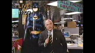 Batman ('89): VHS Midnight Release Los Angeles local news compilation (media coverage, October 1989)