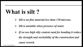 what is silt? Types of method used to find silt content@AE in tamil