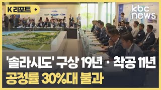 '솔라시도' 구상 19년ㆍ착공 11년..공정률 30%대 불과 / KBC뉴스