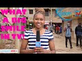 Miriam Love Muli, KUDOYI TV News Reporter Smiles on Camera as she introduces upcoming TV station