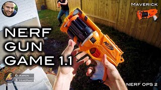 Nerf meets Call of Duty: GUN GAME 1.1 Remastered! (First Person Shooter!)