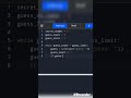 Number guessing game in #python #coding #pythonbeginner #code #pythoncourse