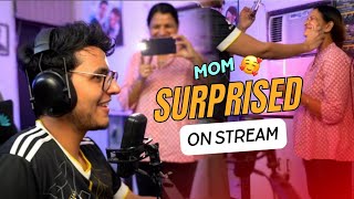 TRIGGERED INSAAN - Mom surprised while live streaming❤️🥺 || cute moment || Triggered Ipshita